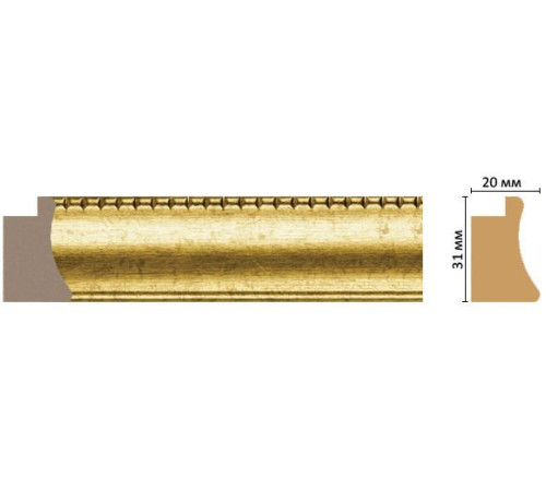 Багет из полистирола DECOMASTER FM7-2 31х20х2850 мм FM7-2