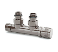 Узел нижнего подключения SR Rubinetterie Tondera угловой 1/2 x 3/4 EK никель матовый правый 0681-1500NSE0