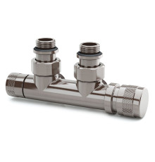 Узел нижнего подключения SR Rubinetterie Tondera угловой 1/2 x 3/4 EK никель матовый правый 0681-1500NSE0