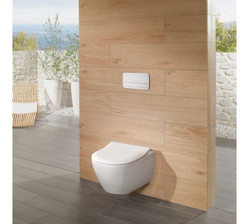 Сиденье для унитаза Villeroy & Boch Subway 2.0 SlimSeat SoftClosing белый 9M78S101