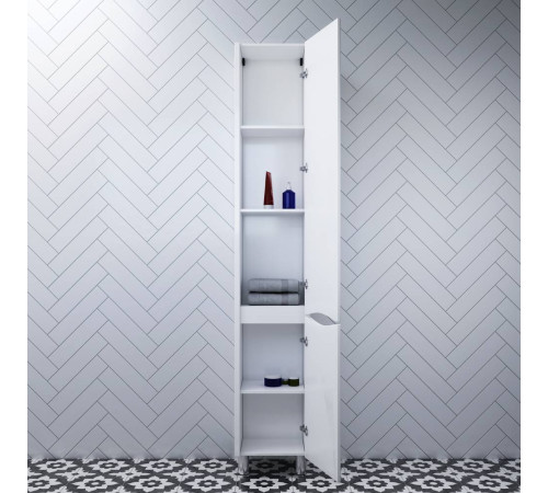 Шкаф-пенал напольный AM.PM Like 35 см правый белый глянец M80CSR0356WG