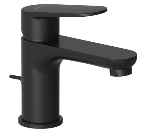 Смеситель для раковины Kludi X1 однорычажный 75 мм с донным клапаном черный матовый 322663975