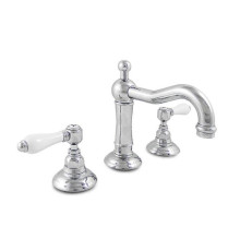 Смеситель для раковины Nicolazzi Petit Mont Blanc на 3 отверстия с донным клапаном излив 165 мм хром 1409CR78