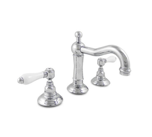 Смеситель для раковины Nicolazzi Petit Mont Blanc на 3 отверстия с донным клапаном излив 165 мм хром 1409CR78