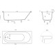Ванна встраиваемая Salini Lofo 179х79.1х61 см Solid Surface белый матовый UM12322