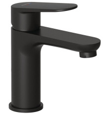 Смеситель для раковины Kludi X1 однорычажный 95 мм без донного клапана черный матовый 322823975