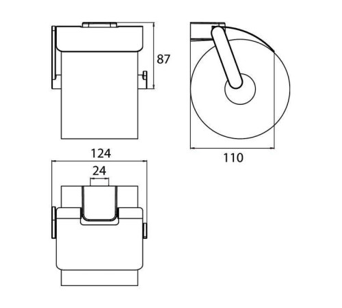 Держатель туалетной бумаги подвесной Emco Trend хром 0200 001 02