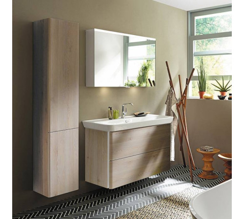 Тумба с раковиной Burgbad Iveo 120х49.2х72.1 см Фланелевый дуб SFEN120F2834G0161C0001