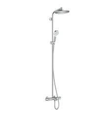 Душевая система Hansgrohe Crometta S 240 Showerpipe с термостатом для ванны хром 27320000