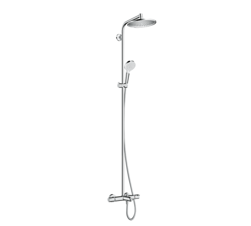 Душевая система Hansgrohe Crometta S 240 Showerpipe с термостатом для ванны хром 27320000