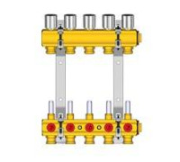 Комплект коллекторов Giacomini R553KY 1 на 5 выходов 3/4 EK с расходомерами R553KY065