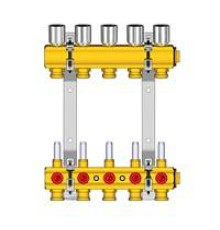 Комплект коллекторов Giacomini R553KY 1 на 7 выходов 3/4 EK с расходомерами R553KY067