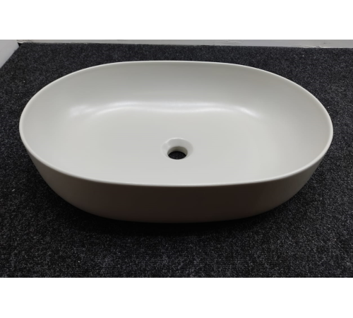 Раковина накладная Kerasan Nolita 60х40 см без отв. светло-серый 534359