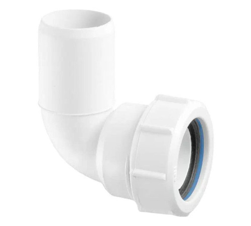 Отвод компрессионный McAlpine 90° 40х40 мм 40C-WH