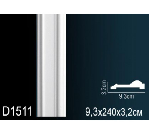 Молдинг из полиуретана гибкий Perfect D1511F