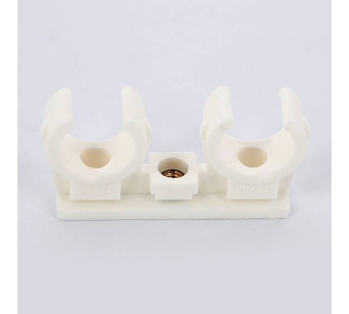 Хомут для труб Walraven BIS StarLock 20-22 мм двойной с латунной втулкой M6 0853222