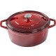 Кастрюля глубокая Hascevher Yeni Derin 24 см красная A905524