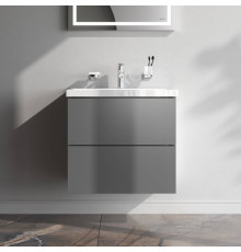 Тумба под раковину подвесная AM.PM Gem 60 см 2 ящика графит матовый M90FHX06022GM