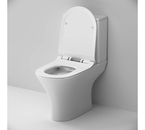Унитаз-компакт напольный AM.PM Sense FlashClean с сиденьем микролифт C748600SC