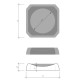 Мыльница настольная Decor Walther Kristall STS хрусталь янтарь 0931681