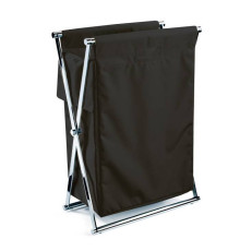 Корзина для белья Decor Walther Cross WB 58.5x32x82 см хром/черный 0507760