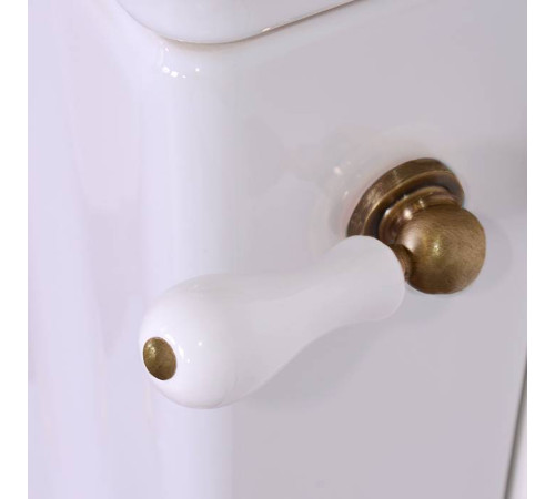 Унитаз-моноблок Kerasan Waldorf 68х40 см белый/бронза 417901/411701/760393/756993