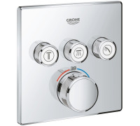 Термостат для душа GROHE Grohtherm SmartControl внешняя часть на 3 выхода хром 29126000