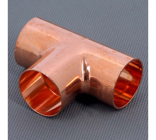 Тройник медный Viega под пайку 35 мм 104184