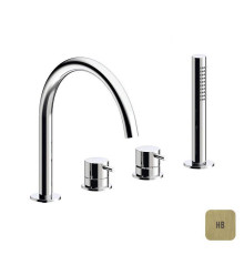 Смеситель на борт ванны Almar Mixers на 4 отверстия латунь PVD E214006.HB