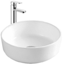 Раковина Splendy Bliss 400x400x125 мм без отверстия цвет белый BL10540T0NW