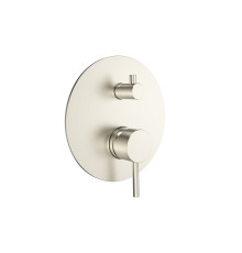 Смеситель встраиваемый AQUAMERIT на 2 потребителя с внутренней частью никель AQM8803BN