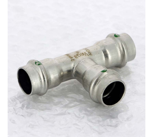 Тройник пресс Viega Sanpress Inox 18 мм нержавеющая сталь 435868