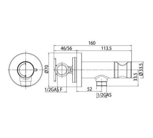 Гигиенический душ со смесителем Bossini Nikita бронза E37008B.022