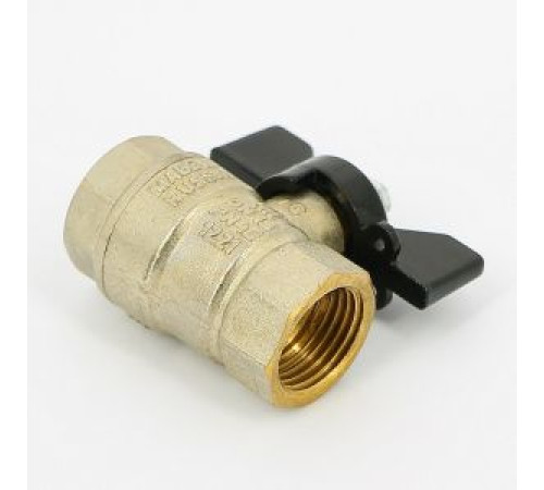 Кран шаровой латунный LD Pride 47.15.В-В.Б 1/2 ВР-ВР ручка-бабочка 47.300.15