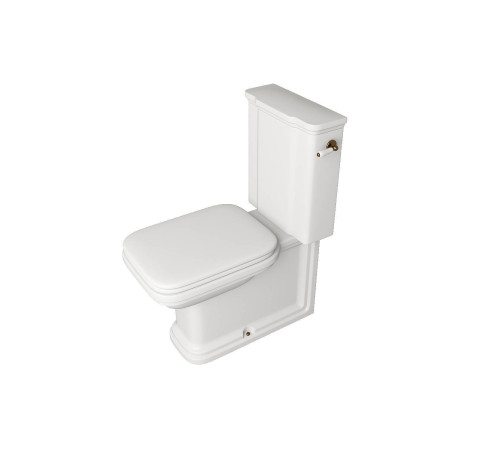 Унитаз-моноблок Kerasan Waldorf 68х40 см белый/бронза 417901/411701/760393/756993