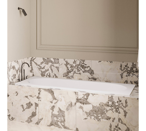 Ванна встраиваемая Salini Lofo 179х79.1х61 см Solid Surface белый матовый UM12322