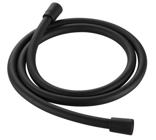 Шланг душевой Aquame ПВХ 1000 мм с защитой от скручивания черный матовый AQM1501MB