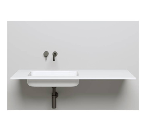 Раковина врезная снизу Salini Marea 55х38х12.6 см S-Stone белый матовый 1802209M