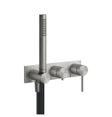 Смеситель для ванны встраиваемый Gessi Shower316 внешняя часть шлифованная сталь 54038#239