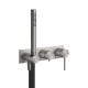 Смеситель для ванны встраиваемый Gessi Shower316 внешняя часть шлифованная сталь 54038#239