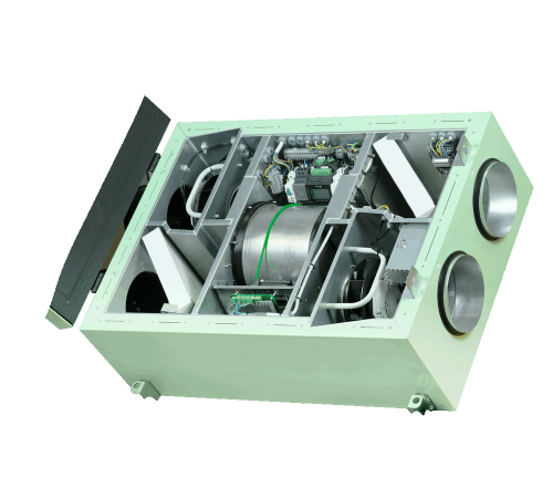 Приточно-вытяжная установка подвесная Ecoclima Pro Vent ECT PF-R 850-E2.0-R-4 с роторным рекуператором X-00013387