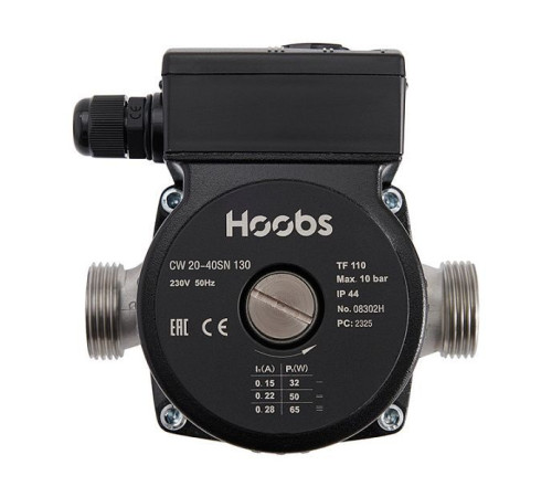 Насос циркуляционный Hoobs CW 20-40SN 130 мм 65 Вт нержавеющая сталь 08302H