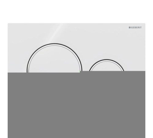 Клавиша смыва Geberit Sigma20 для двойного смыва круглая белый/хром 115.882.KJ.1