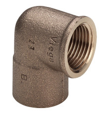 Угольник 90° Viega Sanpress переходный бронза 1/2 x 22 мм 106102