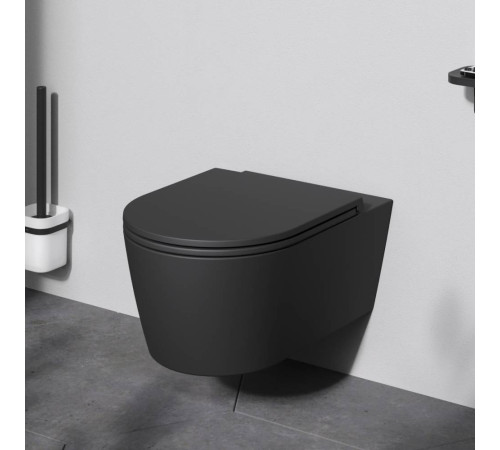 Унитаз подвесной AM.PM Func FlashClean с сиденьем микролифт матовый C8F1701MBSC