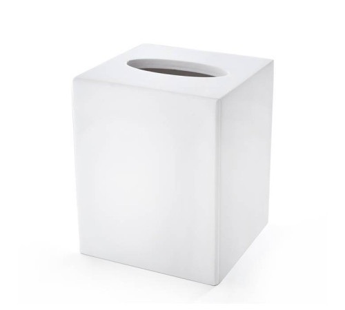 Контейнер для бумажных салфеток настольный 3SC Mood White 12х12х14 см белый матовый MW71A
