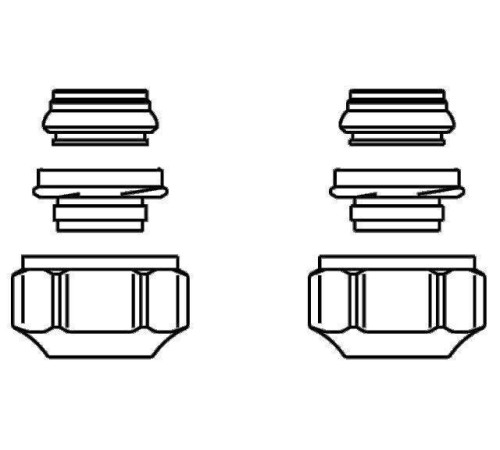 Набор со стяжным кольцом Oventrop Ofix CEP 15 мм G 3/4 2 шт 1016843
