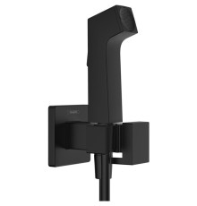 Гигиенический душ Hansgrohe 1jet E EcoSmart+ со смесителем держателем и шлангом 125 см матовый черный 29233670