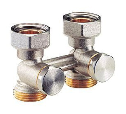 Узел нижнего подключения Giacomini R387 прямой H-образный 3/4 x 3/4 R387X002