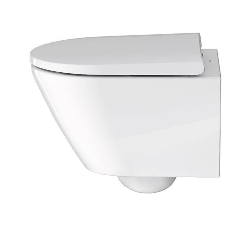 Унитаз подвесной Duravit D-Neo 48x37 см безободковый с сиденьем микролифт белый 45880900A1